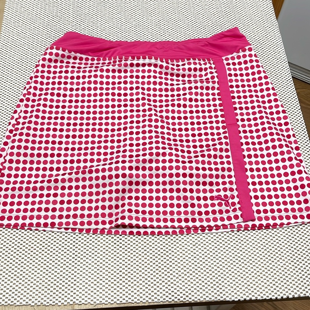 Puma Pink Polka Dot Skort - Sz M